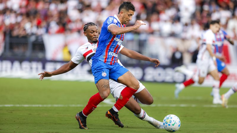 Bahia enfrenta São Paulo nesta quarta na Fonte Nova em busca de recuperação no Brasileirão; veja onde assistir